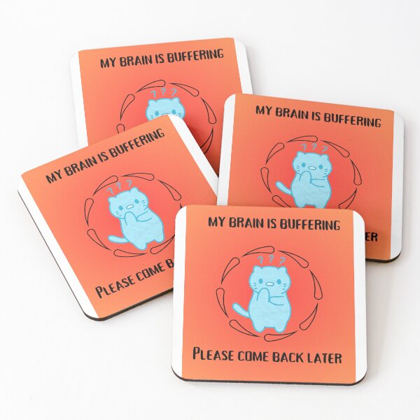 Item preview, "Please Come Back Later. My Brain is Buffering at the Moment" is a fun depiction of the traffic jam of thoughts going on inside a neurodivergent mind. designed and sold by TheNeuroVerse.