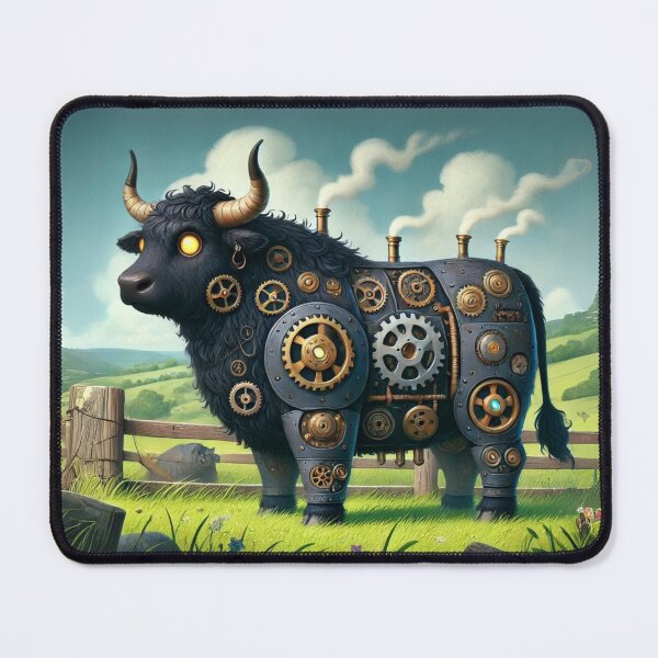 Item preview, Steampunk Welsh Black Cattle designed and sold by Sillytoe.