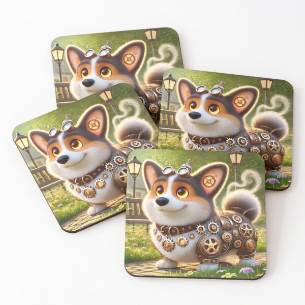 Item preview, Steampunk Welsh Corgi designed and sold by Sillytoe.