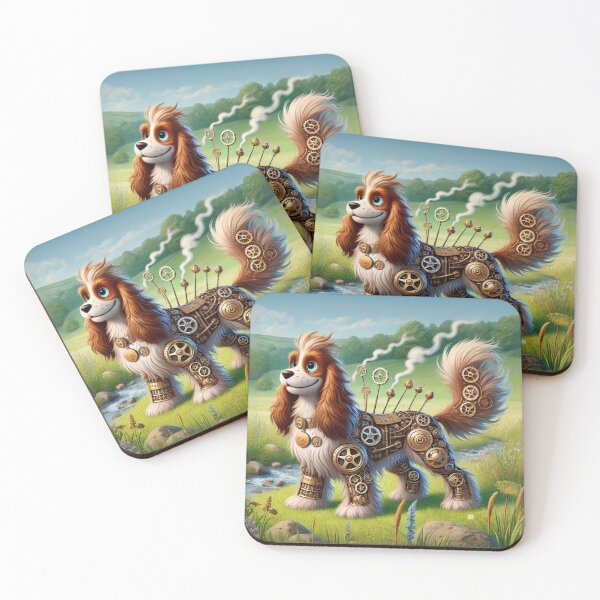 Item preview, Steampunk Welsh Springer Spaniel designed and sold by Sillytoe.