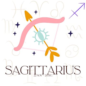 Artwork thumbnail, Sagittarius Zodiac by Printastic8Shop