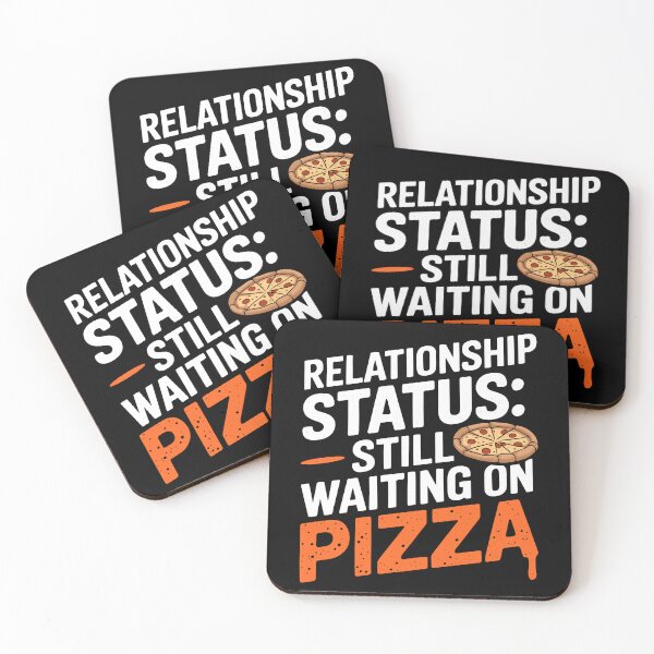 Item preview, Relationship Status: Still Waiting on Pizza – Funny Food Lover Valentines designed and sold by Quirky Shirts.