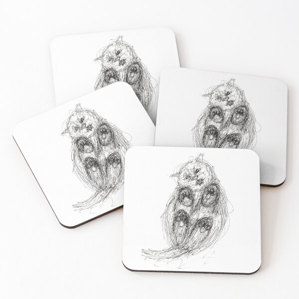 Item preview, Abstract Cat Scribbling- Surreal Scribble Art designed and sold by DipakSonarArt.