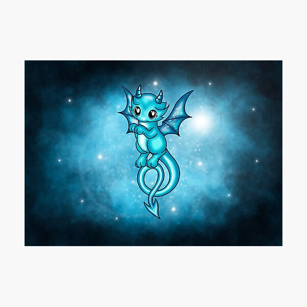 Item preview, cute space ice dragon designed and sold by Pezi-Creation.
