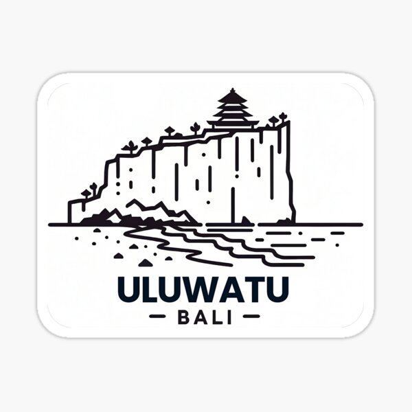 Aperçu de l'œuvre Temple d'Uluwatu à Bali créée et vendue par LoveLabDesign.