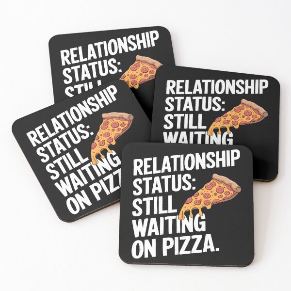 Item preview, Relationship Status: Still Waiting on Pizza – Funny Food Lover Valentines Day designed and sold by Quirky Shirts.