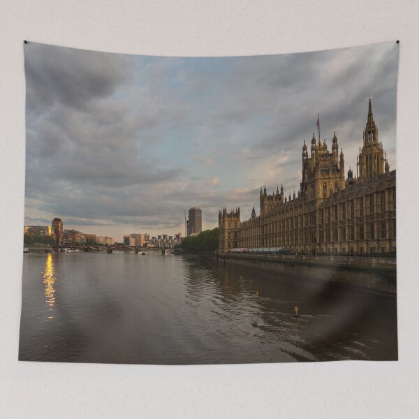Item preview, London Sunset with River Thames and the Palace of Westminster designed and sold by Georgia Mizuleva.
