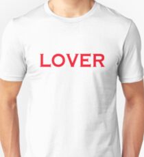 LOVER - lettering in red Unisex T-Shirt