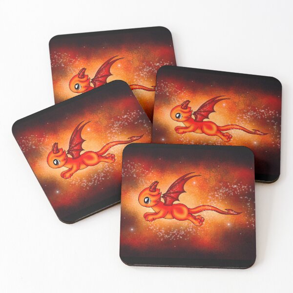Item preview, cute space fire dragon designed and sold by Pezi-Creation.