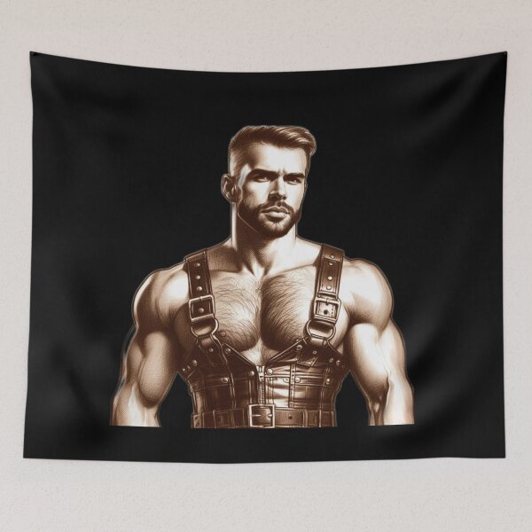 Item preview, Vintage Gay Leather San Francisco Leder Pride Daddy Maverick Graphic Design designed and sold by ItsAKinkThing.