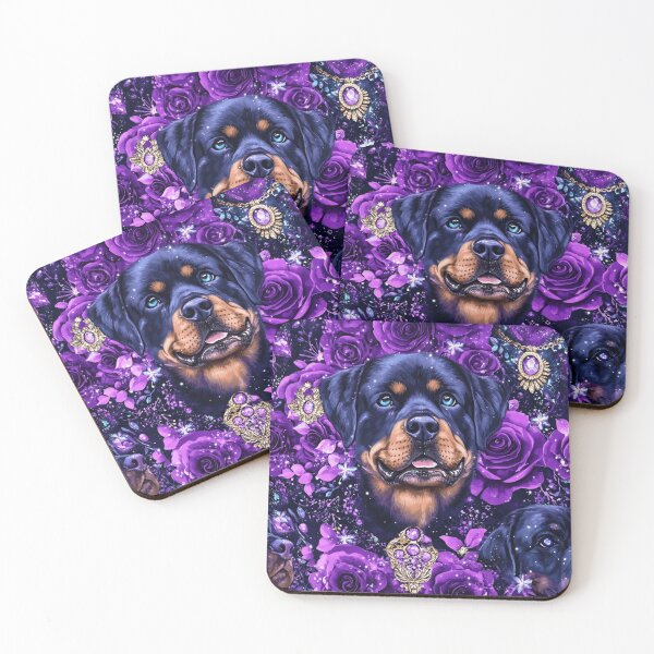 Item preview, Blingy Rottweiler Print designed and sold by Nocturne  Paws.
