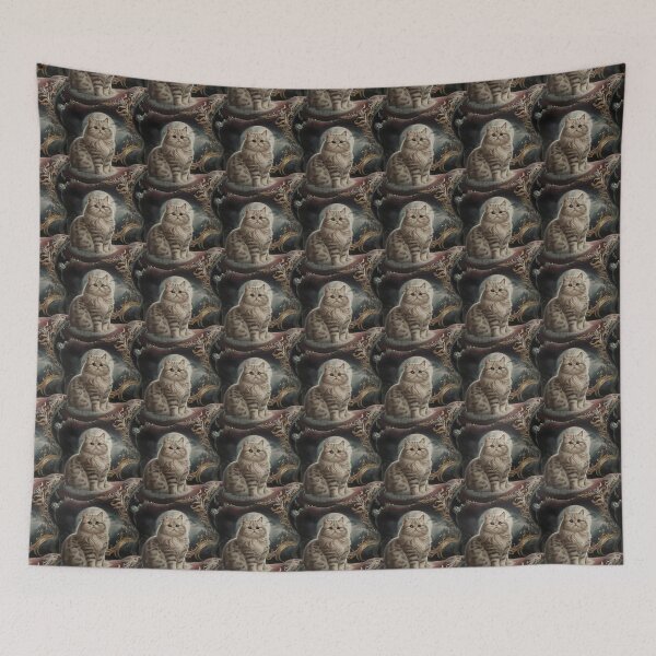 Item preview, "Mystical Persian Cat in Moonlit Art Nouveau Elegance" designed and sold by NSB-Design.