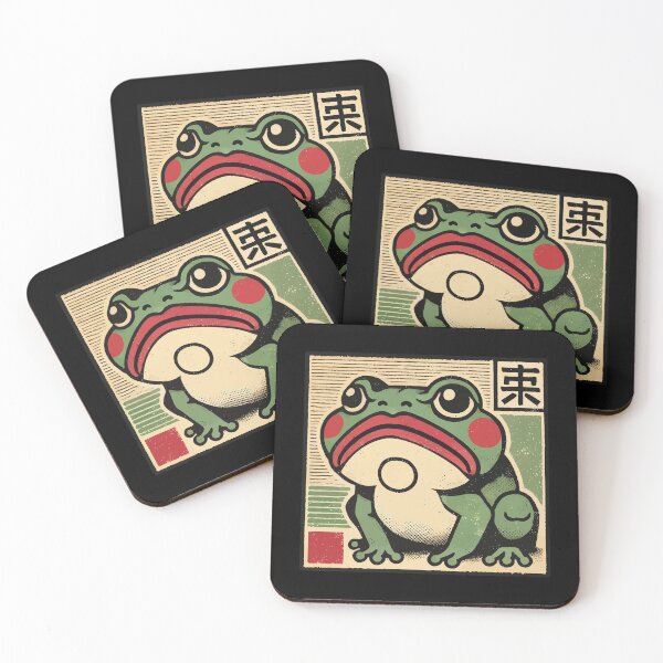 Item preview, Funny Japanese Ukiyo-e Meme Frog designed and sold by LuminOrb.