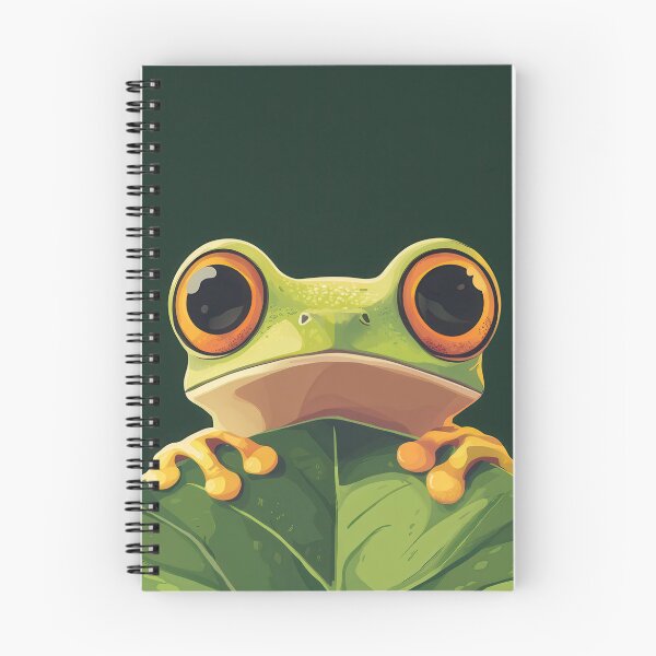 Item preview, Illustrated Tree Frog with Large Orange Eyes designed and sold by ImagineCorner.