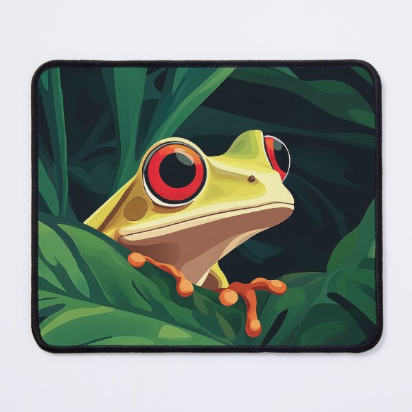 Item preview, Colorful Tree Frog with Red Eyes in Jungle designed and sold by ImagineCorner.