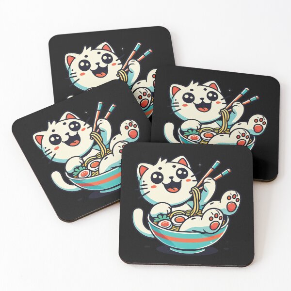 Item preview, Kawaii Ramen Cat Streetwear Japanese Noodles designed and sold by LuminOrb.