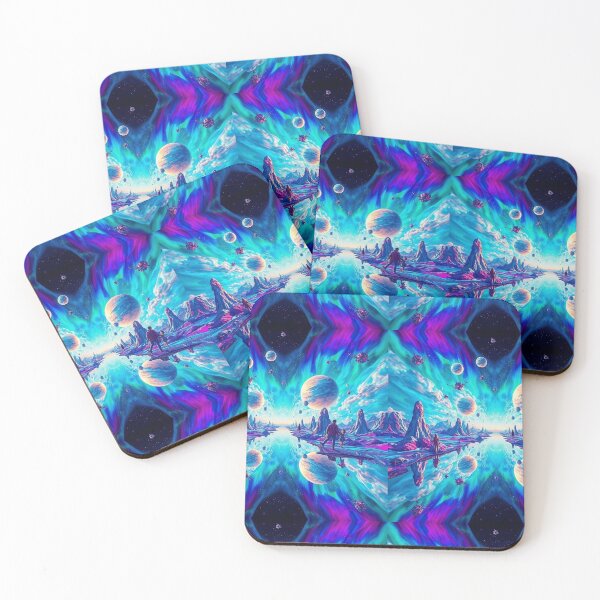 Item preview, "Cosmic Journey Through a Vibrant Alien Landscape" designed and sold by NSB-Design.