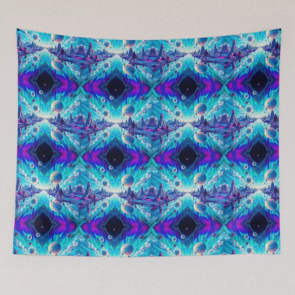 Item preview, "Cosmic Journey Through a Vibrant Alien Landscape" designed and sold by NSB-Design.