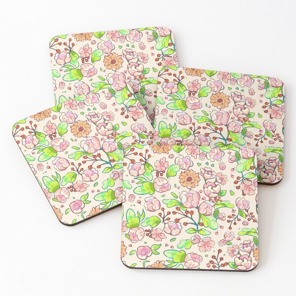 Item preview, cherry and sunflower blooming pattern designed and sold by ViliBoosher.