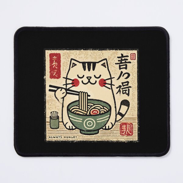 Item preview, Ramen Lover Kawaii Cat Retro Japan designed and sold by LuminOrb.