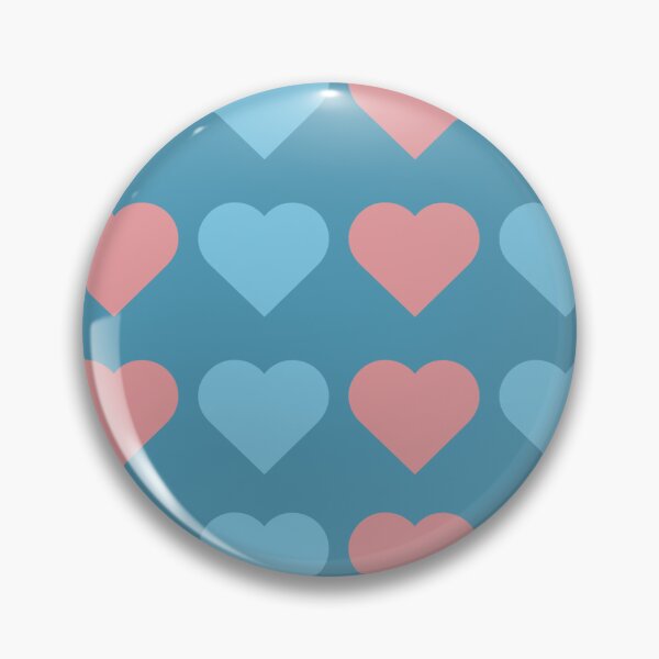 Item preview, Pattern of Pink and Blue Hearts designed and sold by Soujji-Designs.