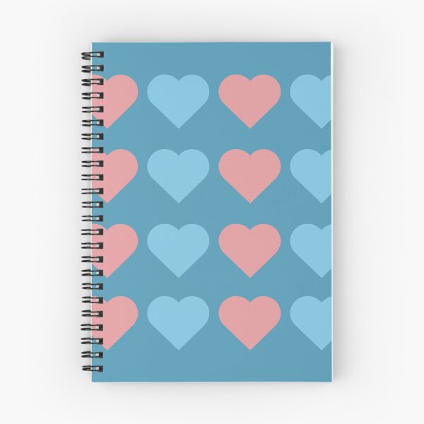 Item preview, Pattern of Pink and Blue Hearts designed and sold by Soujji-Designs.