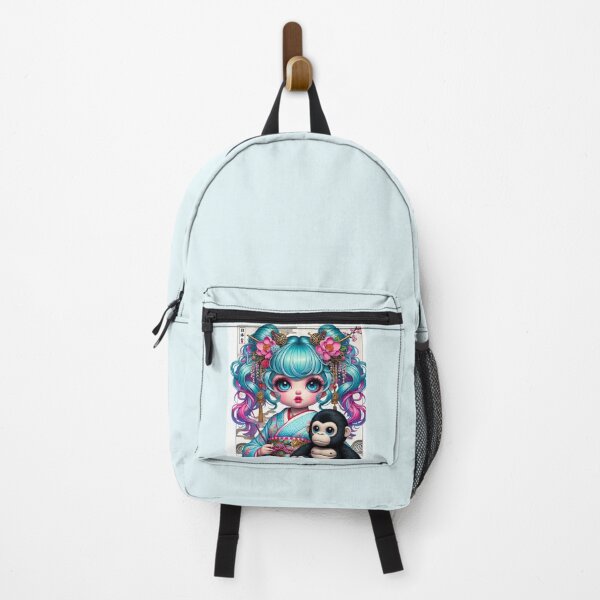 Vista previa del artículo con la obra «Una niña Harajuku de estilo japonés y un gorila de peluche.», diseñado y vendido por B-GORIRA.