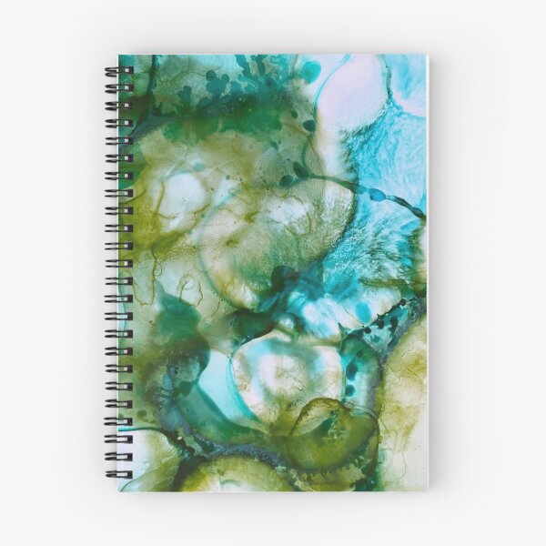 Item preview, Light blue & beige Ink patterns designed and sold by Nicola Morgan.