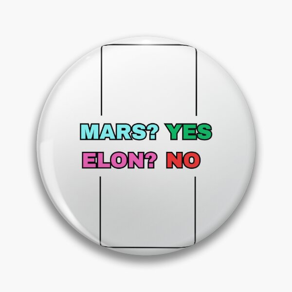 Item preview, Tesla Bumper MARS? YES , ELON? NO designed and sold by SanadDiab.
