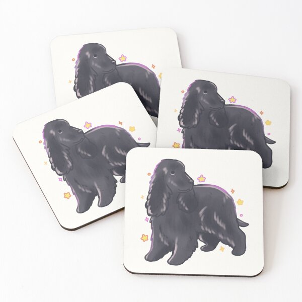 Item preview, Black Cocker Spaniel designed and sold by Mayarartsy.