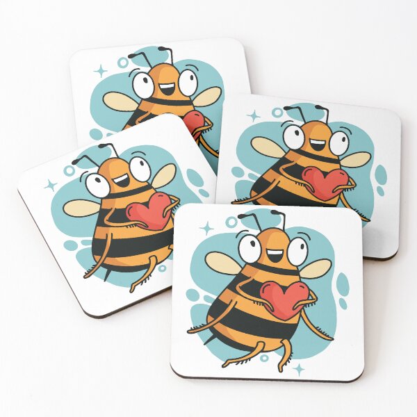 Item preview, Adorable Bee Holding a Heart designed and sold by TurtleDojo.