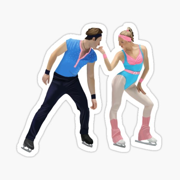 Item preview, Anastasia Metelkina & Luka Berulava Sticker | Figure Skating Sticker designed and sold by fskatingprints.