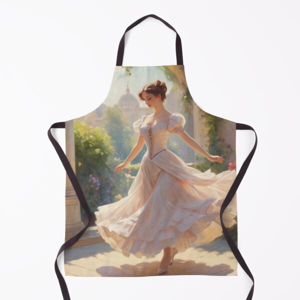 Item preview, Timeless Rhythm: Victorian Woman in a Flower-Adorned Hall designed and sold by BlareBlare.