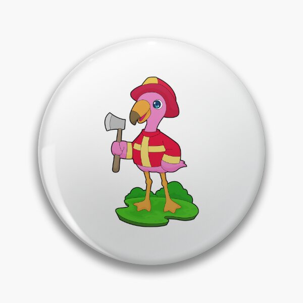 Item preview, Flamingo Firefighter Axe designed and sold by Snabdesign84.
