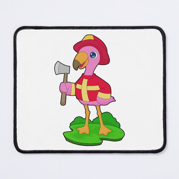 Item preview, Flamingo Firefighter Axe designed and sold by Snabdesign84.