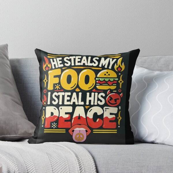 Item preview, He Steals My Food, I Steal His Peace designed and sold by GraficiarniaAK.