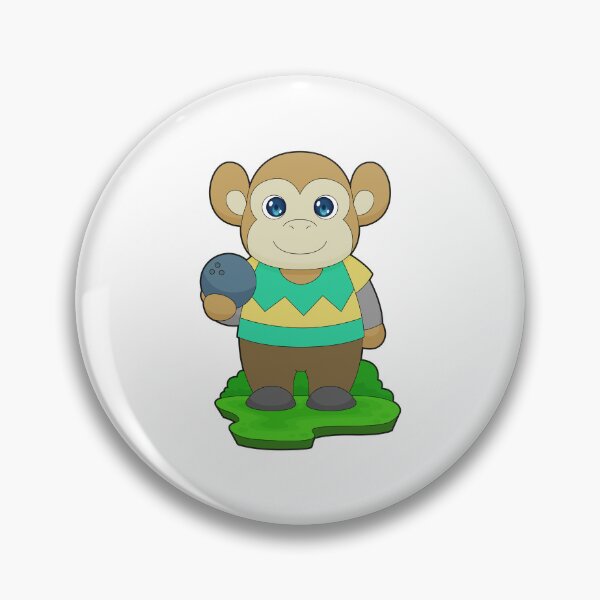 Item preview, Monkey Bowling Bowling ball designed and sold by Snabdesign84.