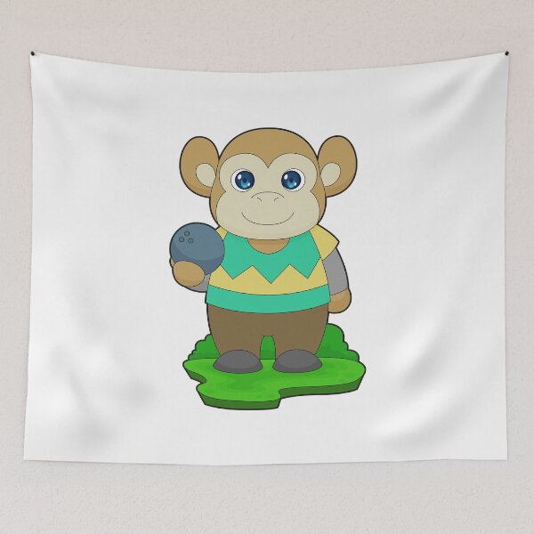 Item preview, Monkey Bowling Bowling ball designed and sold by Snabdesign84.