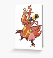 Judas' Magmortar Greeting Card
