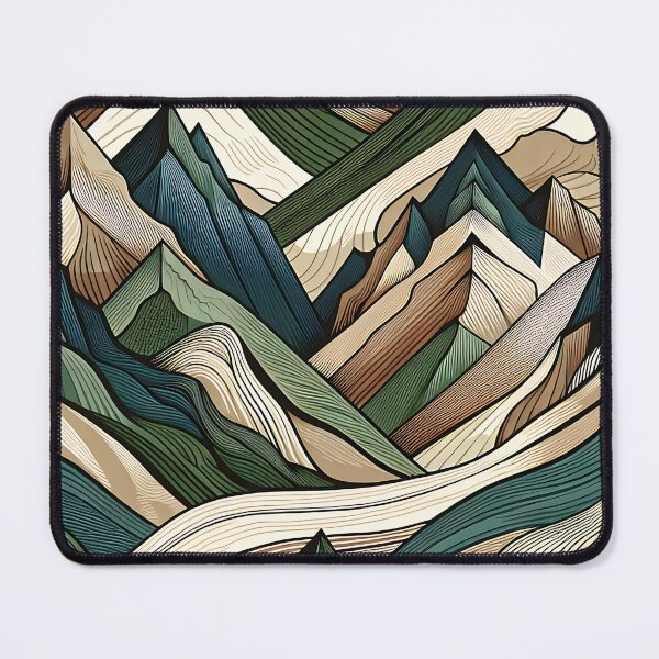 Item preview, Abstract Mountain Pattern - Dynamic Nature Design designed and sold by Belarte.shop.