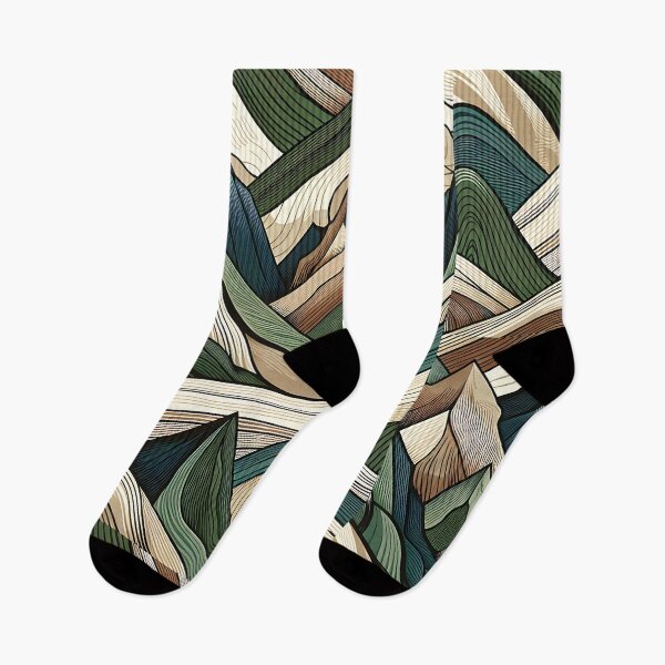 Item preview, Abstract Mountain Pattern - Dynamic Nature Design designed and sold by Belarte.shop.