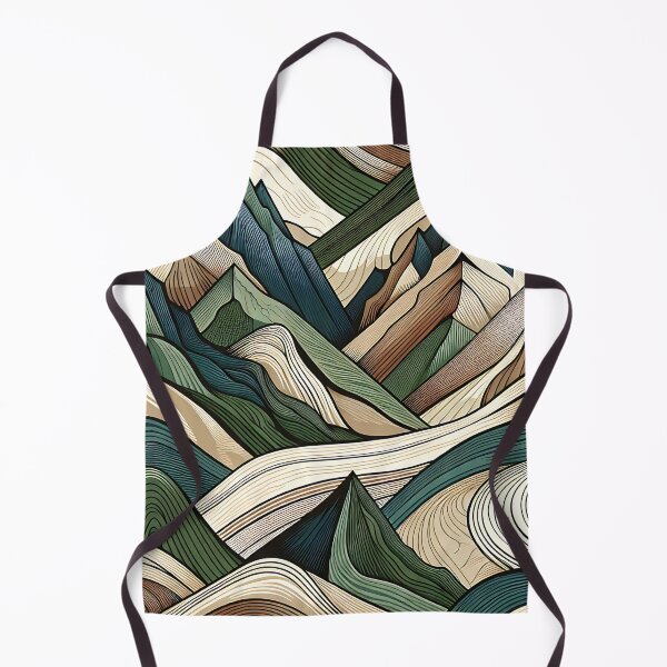 Aperçu de l'œuvre Motif de montagne abstrait – Design de nature dynamique créée et vendue par Belarte.shop.