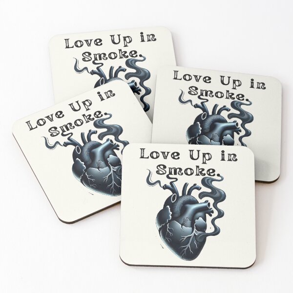 Item preview, Love Up in Smoke - Dark Heart Design designed and sold by Dantin.