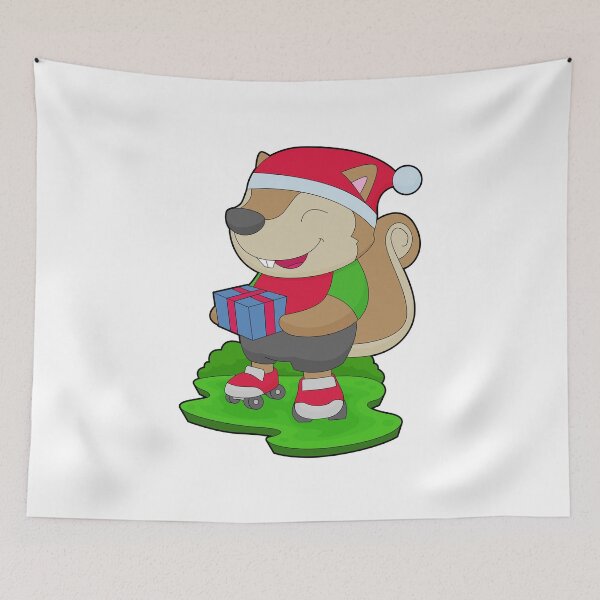 Item preview, Squirrel Christmas Inline skating designed and sold by Snabdesign84.