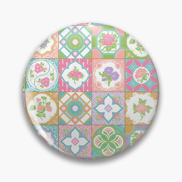 Item preview, Peranakan Floral Tiles Pattern designed and sold by YoungLWorkshop.