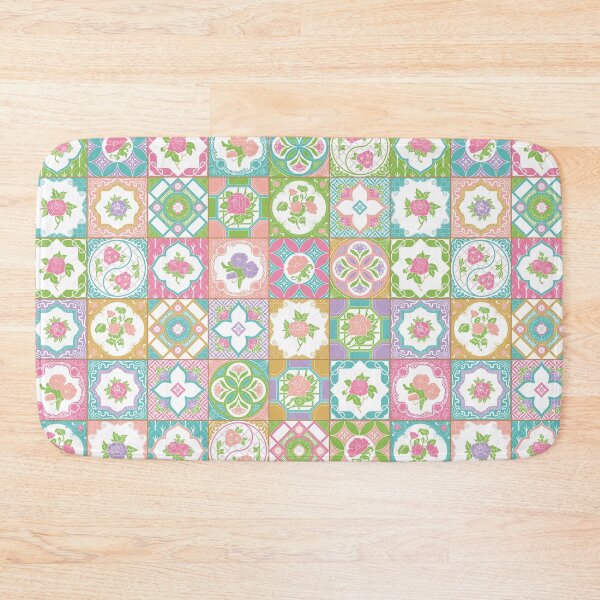 Item preview, Peranakan Floral Tiles Pattern designed and sold by YoungLWorkshop.