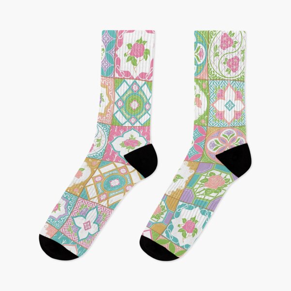 Item preview, Peranakan Floral Tiles Pattern designed and sold by YoungLWorkshop.