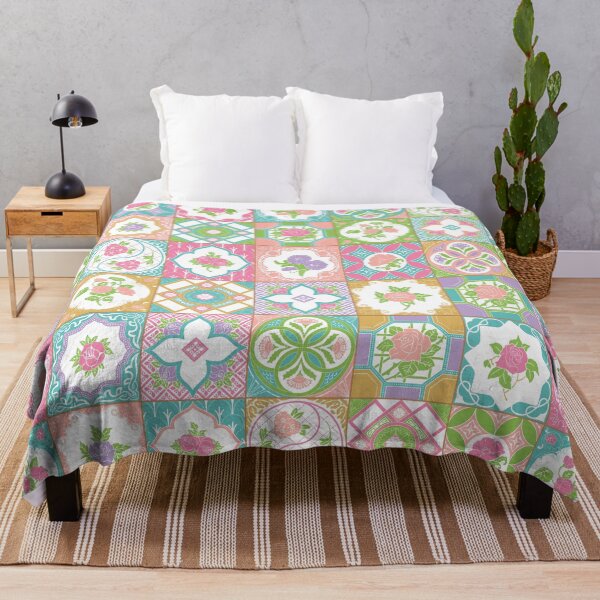 Item preview, Peranakan Floral Tiles Pattern designed and sold by YoungLWorkshop.