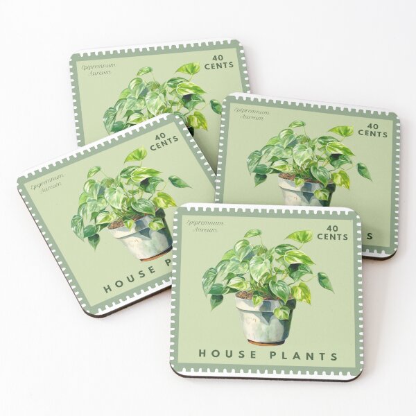 Aperçu de l'œuvre Timbre postal Epipremnum créée et vendue par Green Plantessa.