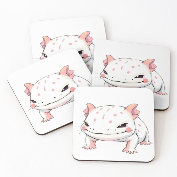 Item preview, Cute Smirking Axolotl Sticker – Playful and Funny designed and sold by enerjik.